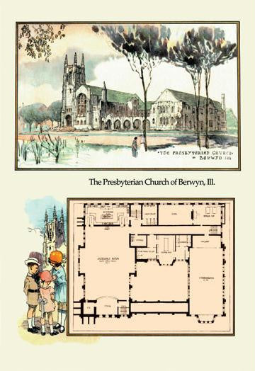 The Presbyterian Church of Berwyn, Ill. 20x30 poster