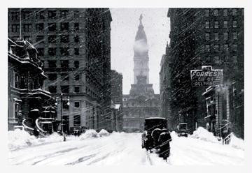 Snow at City Hall, Philadelphia, PA 20x30 poster