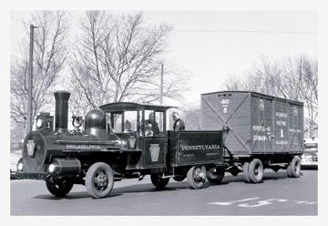 Car Pulling Train Car, Philadelphia, PA 20x30 poster