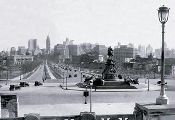 View of Philadelphia From Art Museum Steps 20x30 poster