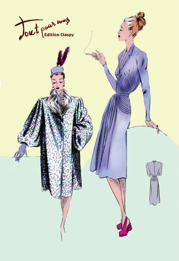 Dinner Dress and Overcoat 20x30 poster