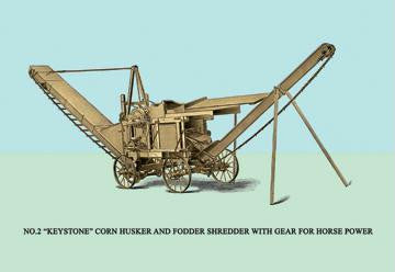 No.2 Keystone Corn Husker and Fodder Shredder with Gear for Horse Power 20x30 poster