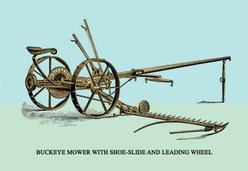 Buckeye Mower with Shoe-Slide and Leading Wheel 20x30 poster