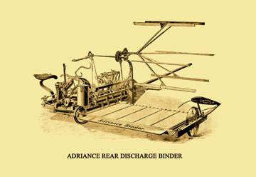 Adriance Rear Discharge Binder 20x30 poster