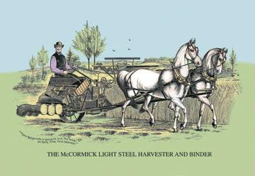 The McCormick Light Steel Harvester and Binder 20x30 poster