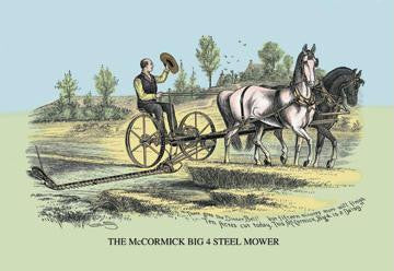 The McCormick Big 4 Steel Mower 20x30 poster