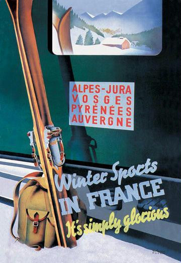 Winter Sports in France 20x30 poster