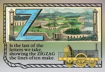 Z for Zigzag 20x30 poster