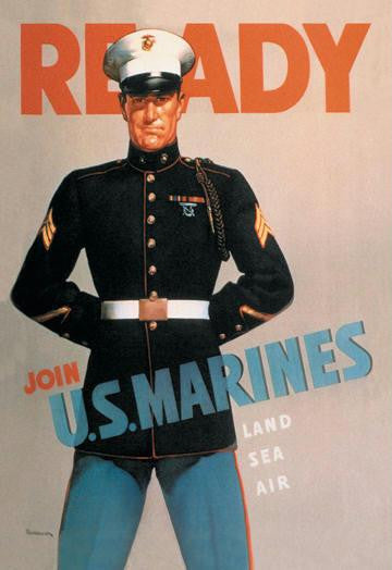 Ready: Join U.S. Marines 20x30 poster