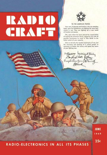 Radio Craft: American Soldiers Stake the Flag 20x30 poster