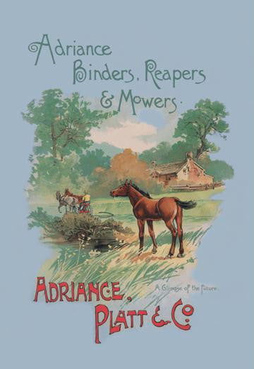 Adriance Binders, Reapers and Mowers 20x30 poster