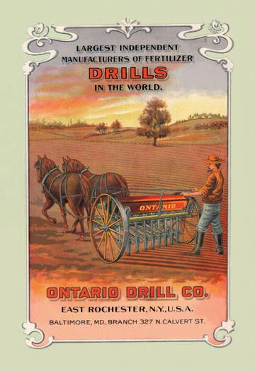 Ontario Drill Co. 20x30 poster