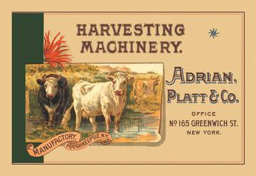 Harvesting Machinery: Adrian, Platt & Co. 20x30 poster