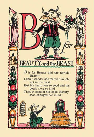 B for Beauty and the Beast 20x30 poster