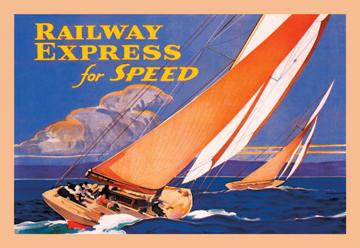 Railway Express for Speed 20x30 poster