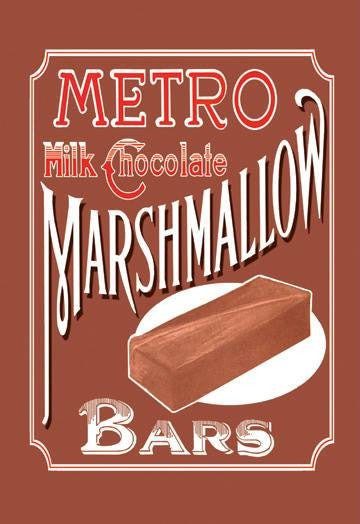 Metro Milk Chocolate Marshmallow Bars 20x30 poster