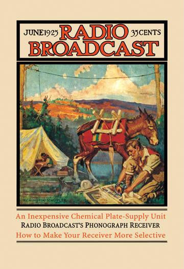 Radio Broadcast: June 1925 20x30 poster