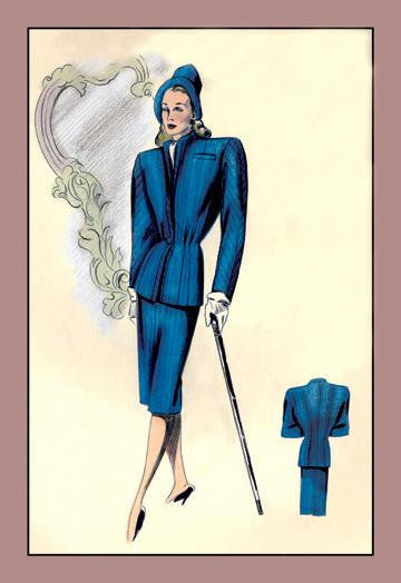 Long Line Tailored Suit 20x30 poster