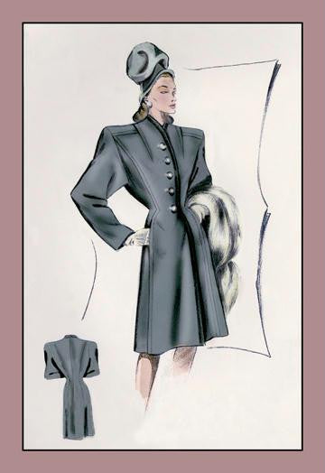 Charcoal Dressy Coat 20x30 poster