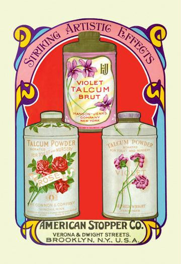 Rose and Violet Talcum Powders 20x30 poster