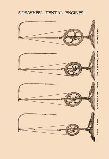 Side-Wheel Dental Engines 20x30 poster