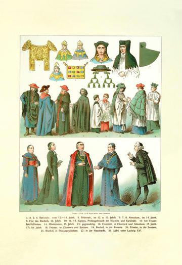 Clergy, Parisioners, Headwear 20x30 poster