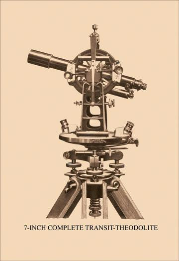 Seven-Inch Complete Transit-Theodolite 20x30 poster