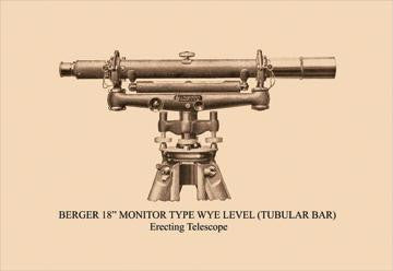 Berger 18 Monitor Type Wye Level (Tubular Bar) 20x30 poster