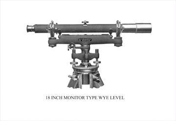 18 Inch Monitor Type Wye Level 20x30 poster