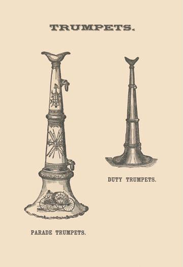 Parade and Duty Trumpets 20x30 poster