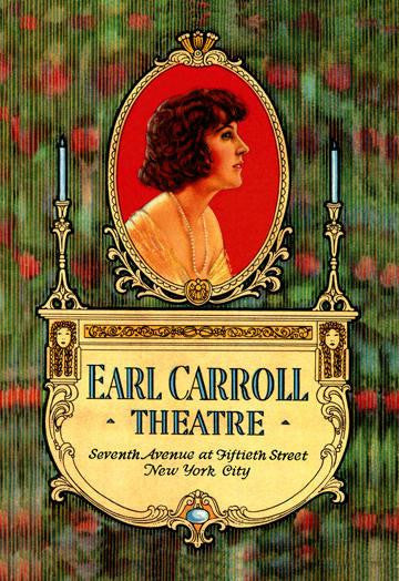 Earl Carroll Theatre 20x30 poster