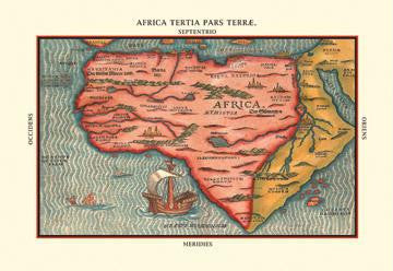 Africa Tertia Pars Terrae 20x30 poster