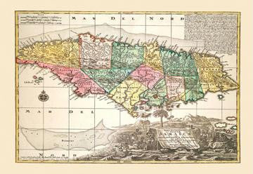 Nova Designatio Insulae Jamaicae 20x30 poster