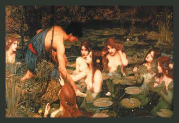 Hylas and the Nymphs 20x30 poster