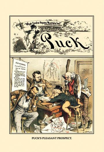 Puck Magazine: Puck&#39;s Pleasant Prospect 20x30 poster