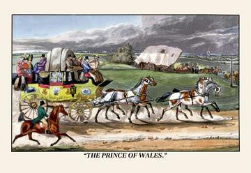 The Prince of Wales Rides on a Horse-Drawn Carriage 20x30 poster