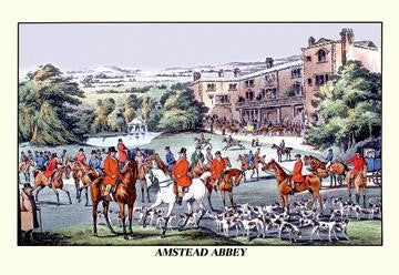 Fox Hunters Gather at Amstead Abbey 20x30 poster