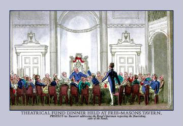 Theatrical Fund Dinner Held at Freemasons Tavern 20x30 poster