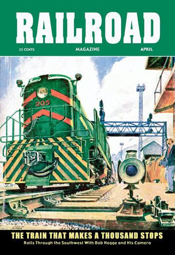 Railroad Magazine: The Train That Makes a Thousand Stops, 1954 20x30 poster