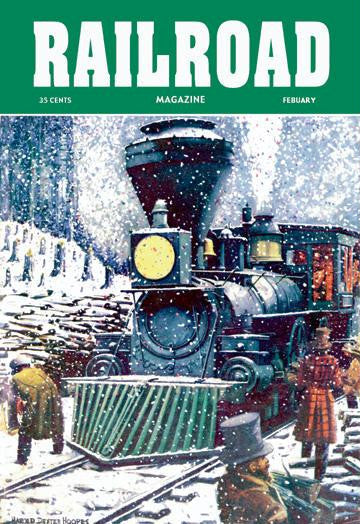 Railroad Magazine: Through the Snow, 1952 20x30 poster