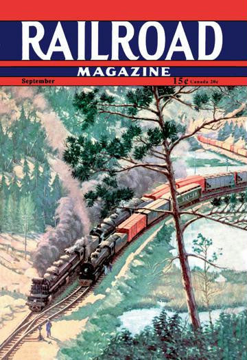 Railroad Magazine, Freight Through the Wilderness, 1942 20x30 poster