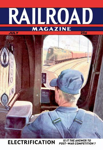 Railroad Magazine: Electrification, 1944 20x30 poster