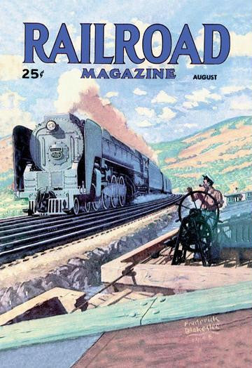 Railroad Magazine: The Mighty Railway, 1945 20x30 poster