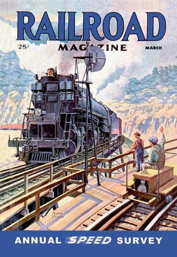 Railroad Magazine: Annual Speed Survey, 1945 20x30 poster