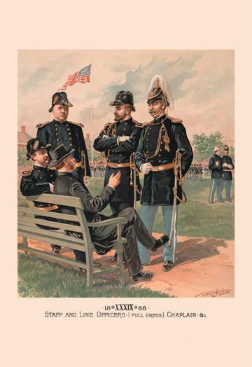 Staff and Line Officers (Full Dress), Chaplain 20x30 poster