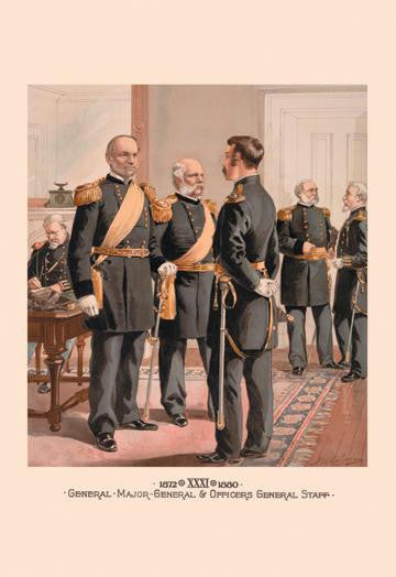 General, Major-General & Officers General Staff 20x30 poster