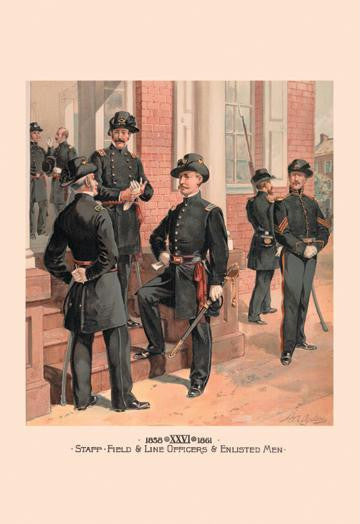 Staff, Field & Line Officers & Enlisted Men 20x30 poster