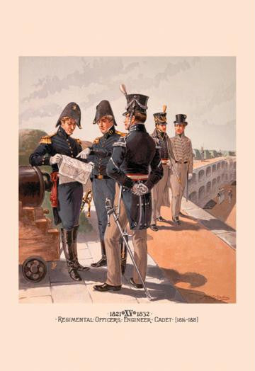 Regimental Officers , Engineer and Cadet 20x30 poster