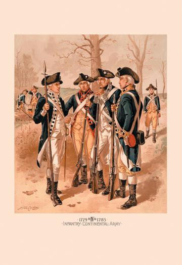 Infantry - Continental Army 20x30 poster