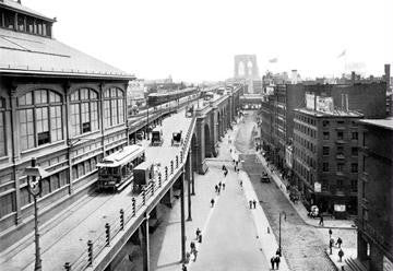 Brooklyn Bridge Approach from Manhattan 20x30 poster